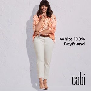 Cabi white 100% boyfriend